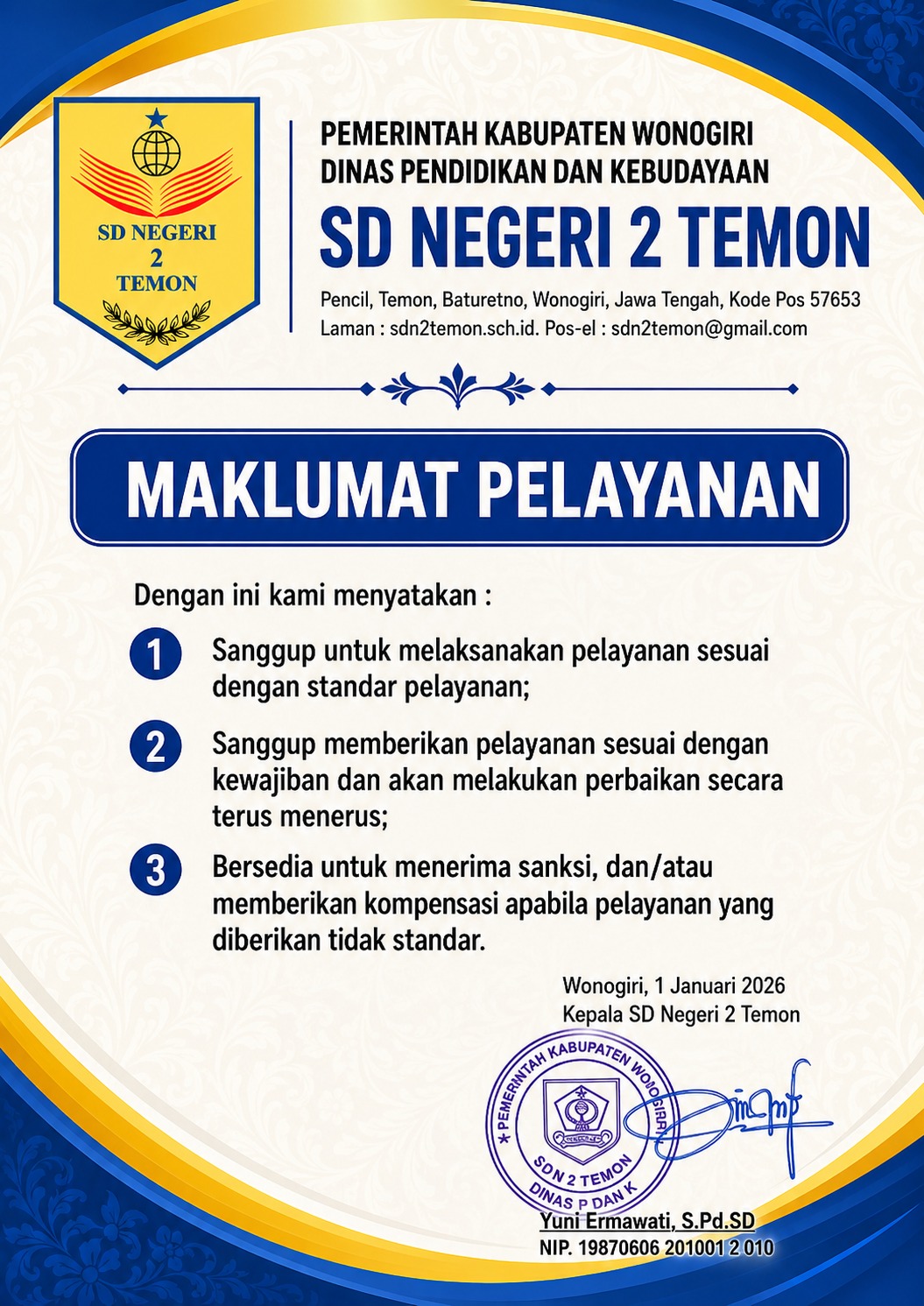 Maklumat Pelayanan